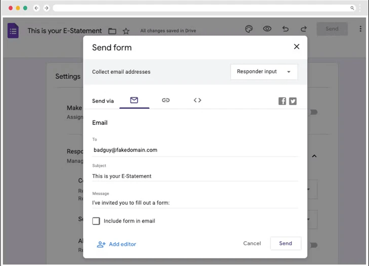 BazaCall usa llamadas y Google Forms para phishing