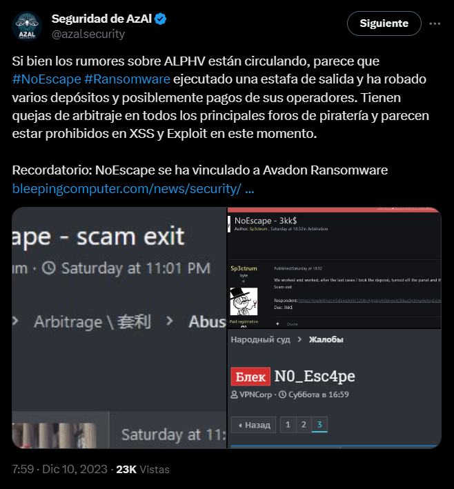 LockBit aprovecha disrupciones en BlackCat y NoEscape para expandir su red