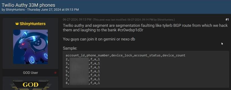 Breach en API de Twilio Expone Números de Teléfonos de Usuarios de Authy