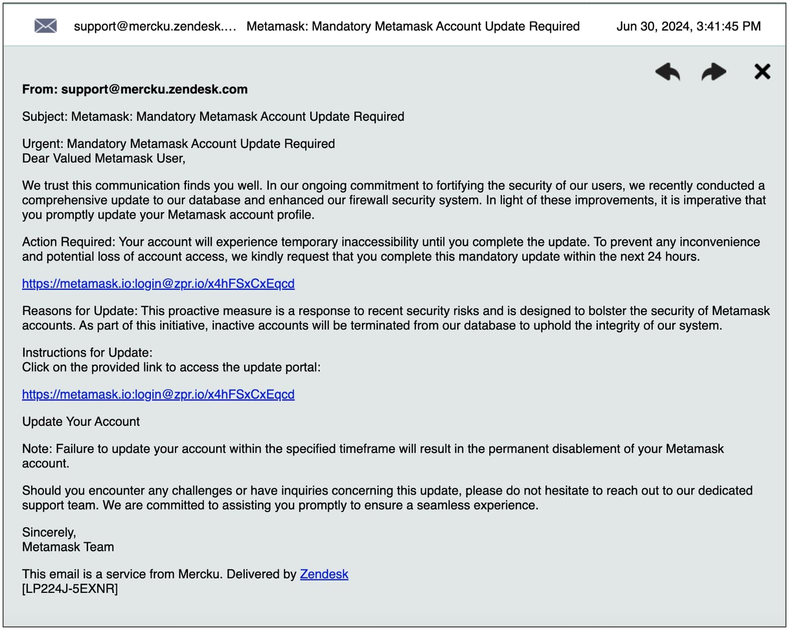 Portal de Soporte de Fabricante de Routers Hackeado: Responde con Phishing de MetaMask