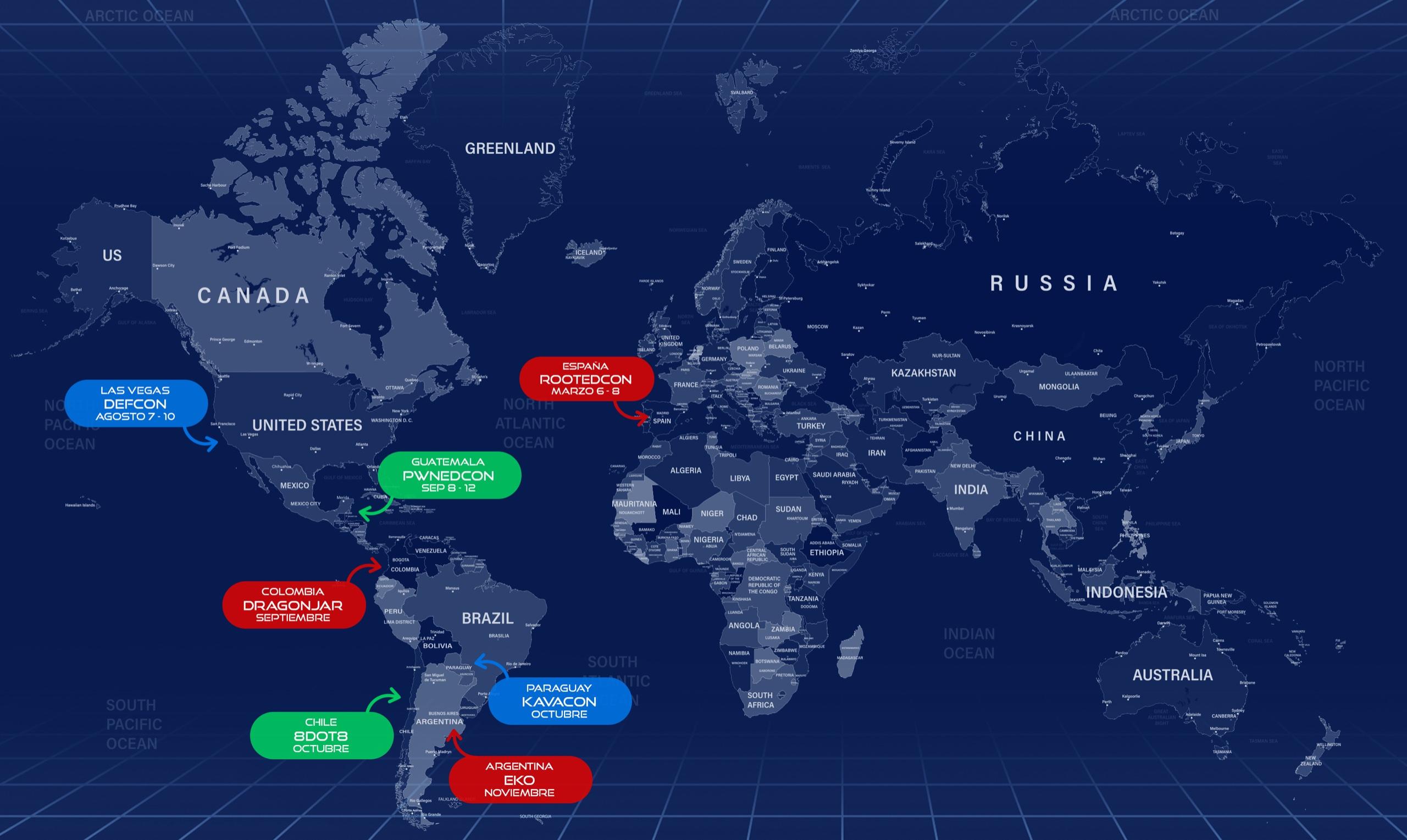 Las mejores conferencias de hacking en Latinoamérica y España