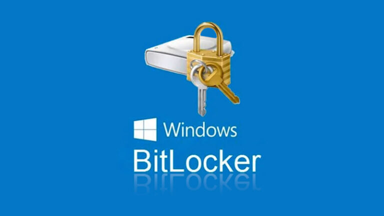 bitlocke - Devel Group Windows BitLocker logo with a padlock, indicating full-disk encryption by BitLocker on Windows (blue background)